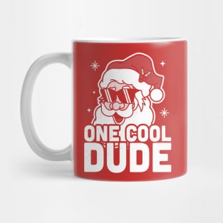 One Cool Dude Santa Claus with Sunglasses Funny Christmas Mug